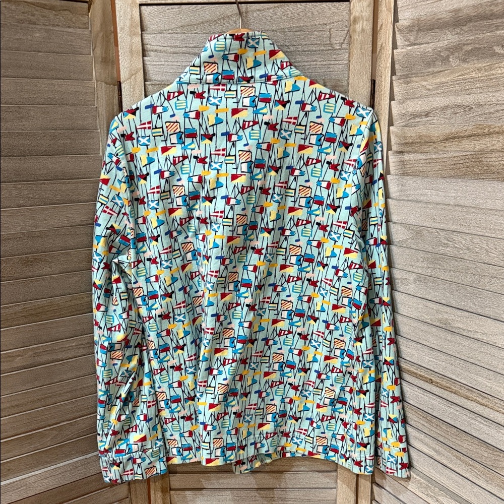 Talbots Multicolor Abstract Print Jacket - image 3